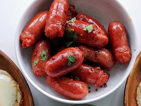 Longanisa Recipe, Filipino Sausage, Best Stuffed Pepper Recipe, Engagement Picnic, Filipino Breakfast, Gastro Bar, Fried Sausage, Cocktail Sausages, Ground Beef And Cabbage