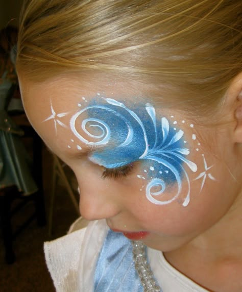 Frozen Face Painting, Frozen Face Paint, Bodysuit Tattoos, Christmas Face Painting, Frozen Face, Girl Face Painting, Face Painting Tutorials, Face Painting Easy, Kids Face Paint