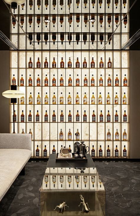 Hangout Space, Home Bar Ideas, Whisky Bar, Wine Cellar Design, Cellar Design, Wine House, Home Bar Designs, Wine Wall, Wine Display