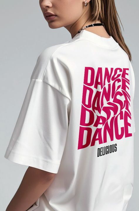 DELICIOUS / logo & brand identity for dance studio T Shirt Branding Ideas, Tshirt Inspo Design, Dance T-shirts, Dance Tshirt Ideas, Dance T Shirts Ideas Design, Branded Tshirt Design, Dance Studio Merch, Dance Studio Tshirt Design, Dance Tee Shirt Designs