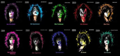 Kiss Band Makeup, Kizz Band, Band Makeup, Bruce Kulick, Banda Kiss, Kiss Costume, Band Kiss, Kiss Members, Eric Carr