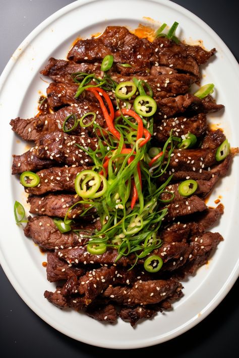 Keto Spicy Korean Beef Bulgogi Keto Bulgogi Beef, Spicy Low Carb Recipes, Korean Low Carb Recipes, Low Carb Beef Recipes, Keto Korean Beef, Korean Beef Bulgogi Recipe, Kalbi Beef, Spicy Korean Beef, Keto Korean