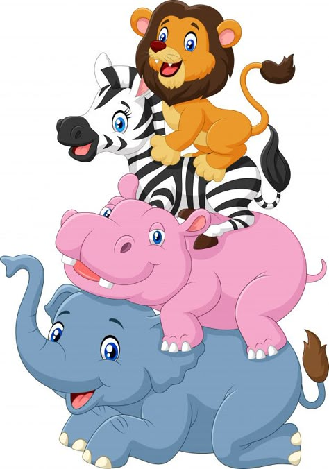 School Wall Art Ideas, Cartoon Model, Animal Cutouts, Classroom Birthday, Cake Topper Printable, Kids Room Paint, Preschool Activities Toddler, Africa Animals, Quilling Patterns