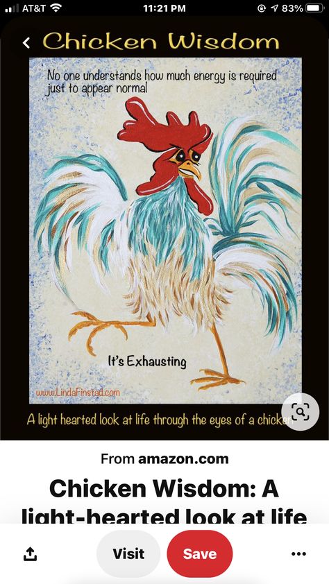 Chicken Wisdom, Chicken Paintings, Chicken Quotes, Chicken Jokes, Break From Reality, Chicken Pictures, Rooster Painting, Chicken Painting, And So It Begins