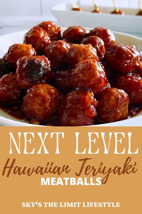 hawaiian teriyaki meatballs Teriyaki Meatballs Crockpot, Slow Cooker Hawaiian Meatballs, Hawaiian Meatballs, Meatball Recipes Crockpot, Meatball Dishes, Slow Cooker Salisbury Steak, Teriyaki Meatballs, Meatball Recipes Easy, Appetizer Meatballs