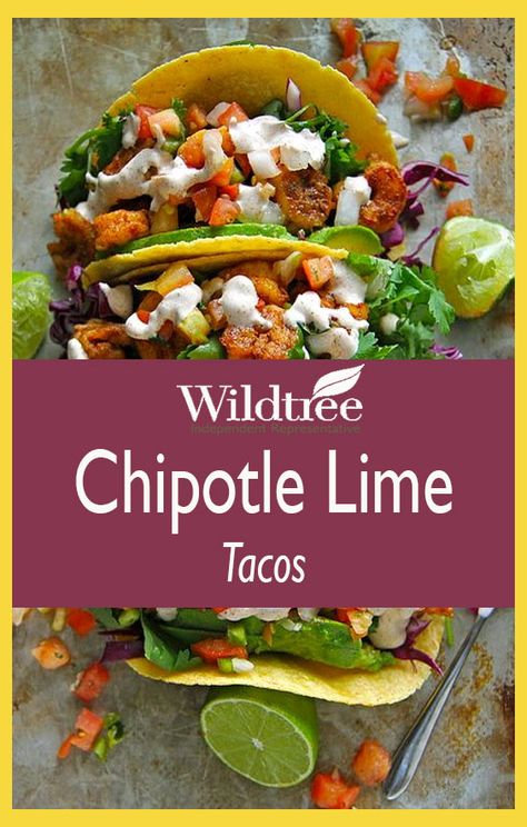 Wildtree Chipotle Lime Tacos Ingredients  2 Lbs. White fish such as cod  1 Tbs. + 1 tsp. Wildtree Chipotle Lime Rub  3 Tbs. Wildtree Garlic Grapeseed oil  1 C. Shredded Cabbage or Coleslaw mix  1 Tbs. Mayo  1 tsp. Wildtree Garlic Galore blend  1 lime  8 corn tortilas  Fresh Pico De' Gallo Lime Tacos, Organic Pantry, Jar Soup, Wildtree Recipes, Wild Tree, Red Rabbit, Can Chicken, Dinner Quick, Shredded Cabbage