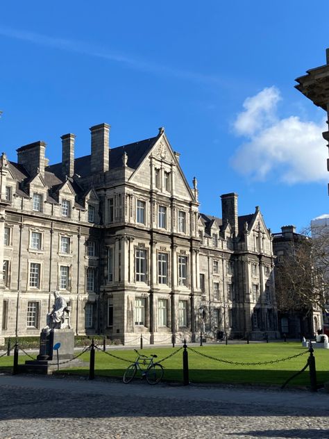 Trinity University Dublin, Dublin University Aesthetic, Trinity Dublin Aesthetic, University Building Aesthetic, Dublin Astethic, Trinity College Aesthetic, Academia Aesthetic Building, College Building Aesthetic, Ucd Dublin Aesthetic