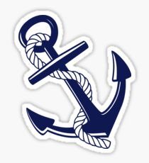 Navy blue anchor sticker Sticker Captain America Printables, Anchor Sticker, Sailor Theme, Nautical Themed Party, Nautical Crafts, Navy Boots, Ship Drawing, Blue Anchor, Elephant Nursery