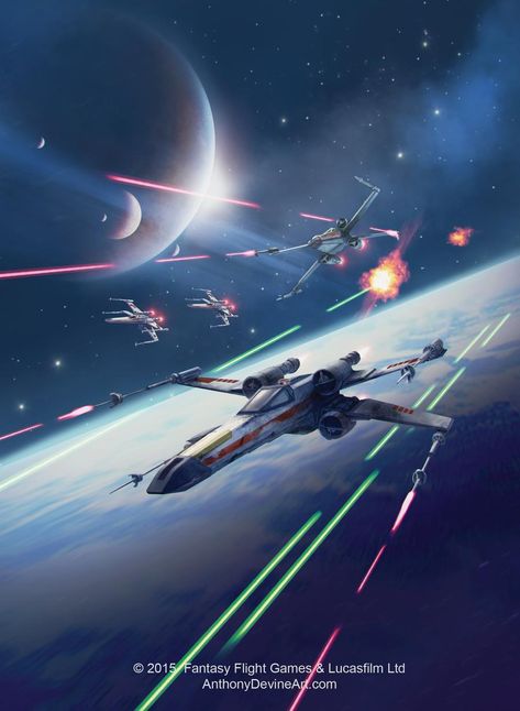 X Wing Star Wars, Rogue Squadron, Star Wars X Wing, Star Wars Painting, Star Wars Background, X Wing Fighter, Space Battles, Star Wars Concept Art, Star Wars 2