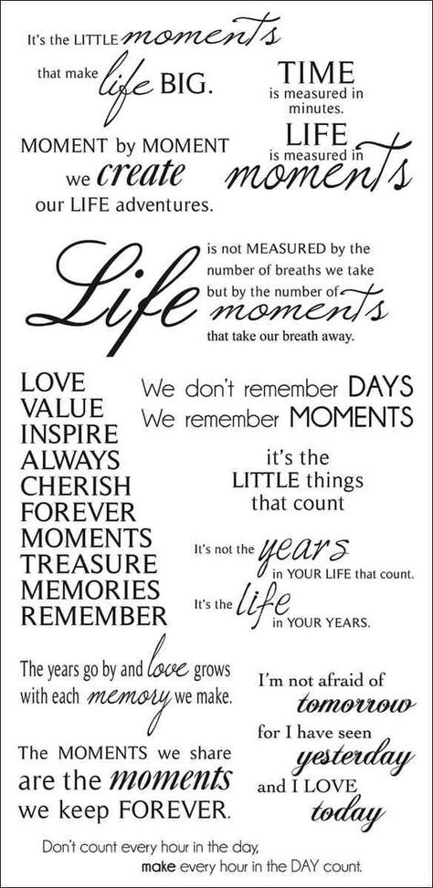 These quotes about special moments could be just the thing you need to add to your next precious scrapbook page. You can try replicating these using fonts on your computer, or if you’re into … Title Ideas, Hand Lettering Practice, Scrapbook Quotes, Moments Quotes, Scrapbook Titles, Card Sayings, Verses For Cards, Card Sentiments, Lettering Practice