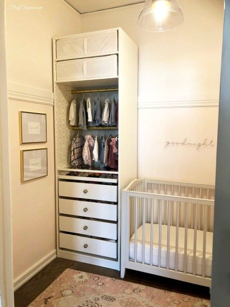 Small Space Nursery Ideas Master Bedrooms, Split Room Nursery, Small Nursery Ideas Without Closet, Ideas For Small Nursery, Small Nursery No Closet, Closet Nursery Converted Walk In, Nursery With No Closet Ideas, Small Nursery Office Combo, Walk In Closet To Nursery