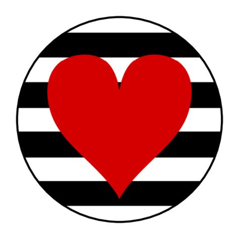 Valentine's Day red heart and stripes sticker Striped Heart, Gift Tag Labels, Valentine's Day Printables, Image Swag, Circle Labels, Sticker Template, Valentines Art, Custom Templates, Gift Labels