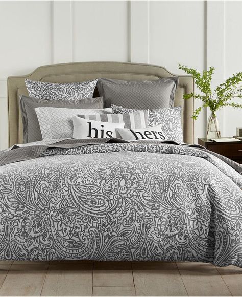 Gray And White Bedding, Macys Bedding, Paisley Comforter, Bedroom Decor Bedding, Spare Bedroom Office, Paisley Bedding, Paisley Duvet, Teal Bedding, Twin Comforter Sets