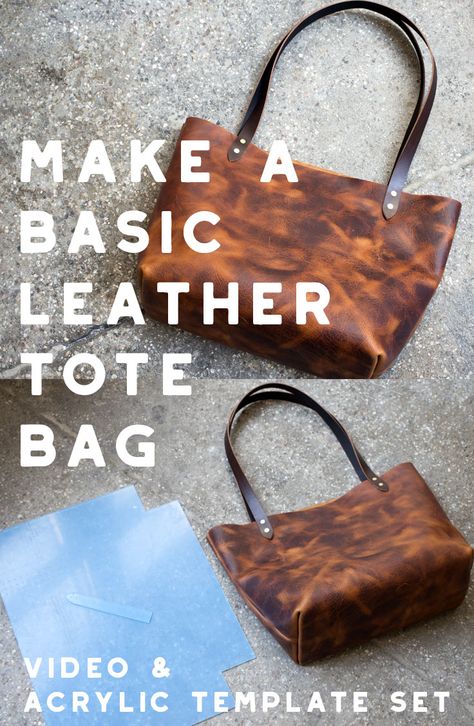 Diy Leather Tote Bag, Diy Leather Tote, Tote Bags For College, Bags For College, Leather Bag Tutorial, Leather Tutorial, Vegetable Pictures, Diy Leather Projects, Diy Tote