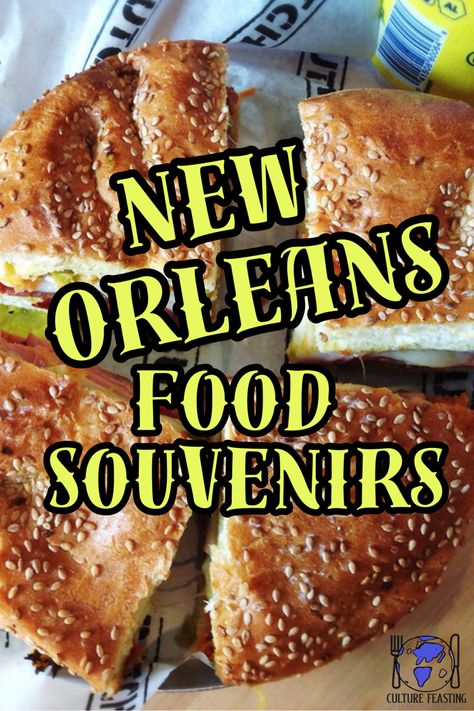 Learn about the best food souvenirs from new orleans for your next trip! #food #travel #vacation #neworleans #culturefeasting Food Sampling, Muffuletta Sandwich, Cajun Spice Mix, Louisiana Hot Sauce, Olive Salad, Olive Tapenade, Food Tours, Spice Mixes, Classic Food