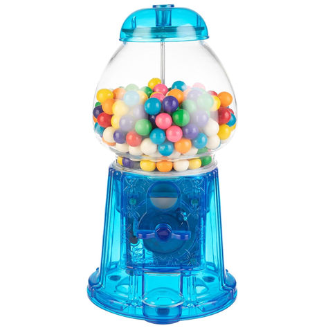 11-Inch Translucent Gumball Machine - Coin-Operated Candy Dispenser Vending Machine and Piggy Bank by Great Northern Popcorn (Blue) Valentine Dance Ideas School, Inside Out Birthday Party, Valentine Dance, Mini Vending Machine, Inside Out Birthday, Gum Machine, Bubble Gum Machine, Gumball Machines, Pop Baby Showers