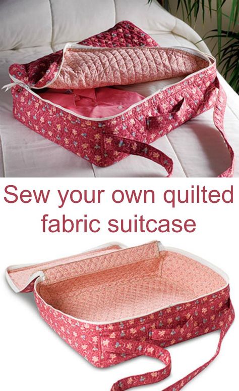 Fabric Suitcase, Pre Quilted Fabric, Sew A Bag, Sac Diy, Bags To Sew, Modern Bag, Beginner Sewing Projects Easy, Sew Ins, Sewing Fabrics