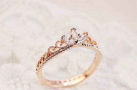 Rose Gold Crown Ring, Gold Crown Ring, Purity Rings, Ring Crown, Rose Gold Crown, Crown Gold, Crown Ring, Gold Crown, Cute Rings