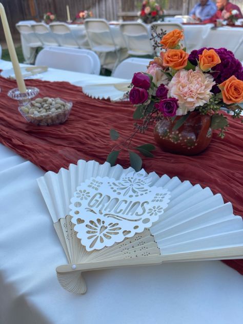 Spanish Wedding Centerpieces, Vaquero Wedding Decorations, Mexican Table Setting Wedding, Backyard Wedding Mexican, Candle Ceremony Decoration, Hacienda Wedding Decor Centerpieces, Mexican Wedding Ideas Traditional, Mexican Wedding Ideas Decor, Hispanic Wedding Ideas