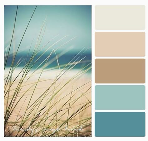 Bathroom Colors Schemes, Beach Palette, Beach Color Palettes, Beach House Colors, Colors Schemes, Coastal Colors, Ocean Colors, Beach Color, Room Color Schemes