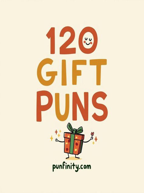 gift puns Pun Gifts For Teachers, Christmas Pun Gift Ideas, Snack Puns Gift Ideas, Pun Christmas Gifts, Christmas Pun Gifts, Pun Gifts For Boyfriend, Gifts With Puns, Christmas Gift Puns, Pun Gift Ideas