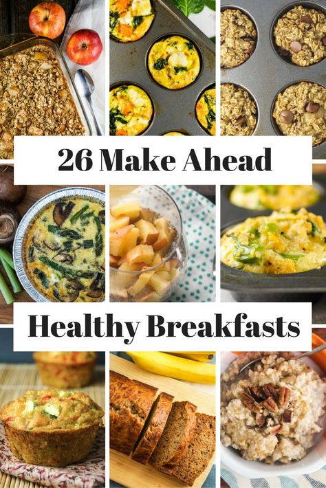 Make Ahead Breakfasts, Healthy Make Ahead Breakfast, Healthy Breakfast On The Go, Slender Kitchen, Quick Healthy Breakfast, Breakfast Meal, Think Food, Healthy Breakfast Ideas, Health Breakfast