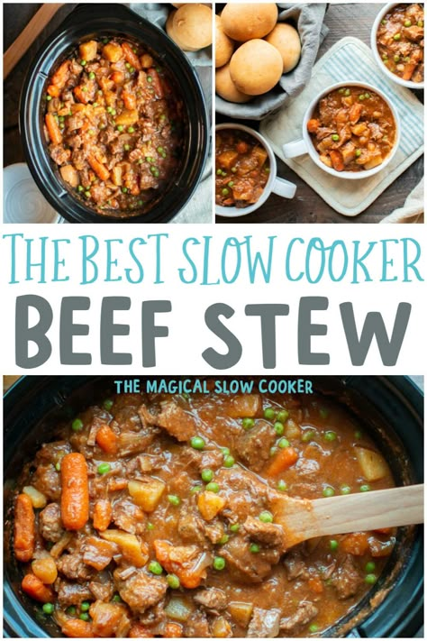 Slowcooker Beefstew, Best Slow Cooker Beef Stew, Stew Recipes Crockpot, Slow Cooker Recipes Beef Stew, Easy Beef Stew Recipe, Magical Slow Cooker, Crockpot Recipes Beef Stew, Easy Beef Stew, The Magical Slow Cooker