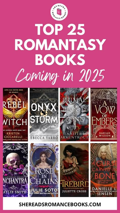 25 New Romantasy Books Releasing in 2025 For the Biggest Fans – She Reads Romance Books Rebecca Yarros Book List, Booktok Checklist Romance, 2025 Book Releases, Romantasy Book Recommendations, Romantic Fantasy Books, Steampunk Books, Alpha Male Books, Romance Fantasy Books, 2025 Books