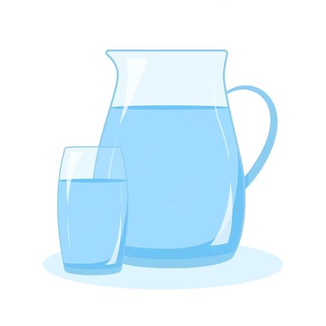 Premium Vector | Water balance concept a jug and a glass of water vector illustration in a flat style Jug Illustration, Jug Of Water, Poster Elements, Balance Concept, Water Vector, Eid Mubarak Greeting Cards, Eid Mubarak Greetings, School Labels, About Water