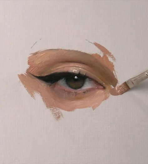 Painting an eye with oils Step Painting Ideas, Oil Painting Reference, Eye Step By Step, Paint Eyes, Self Grooming, Oil Painting Tutorials, Reality Art, Mixing Paint Colors, Oil Painting Tips