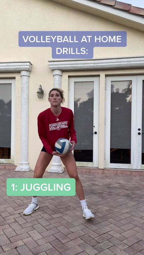 How To Practice Volleyball At Home, Volleyball Drills At Home By Yourself, Volleyball Gifs, Volleyball Tryouts, Volleyball Motivation, Volleyball Jokes, Volleyball Conditioning, Bahasa Jepun, Volleyball Skills