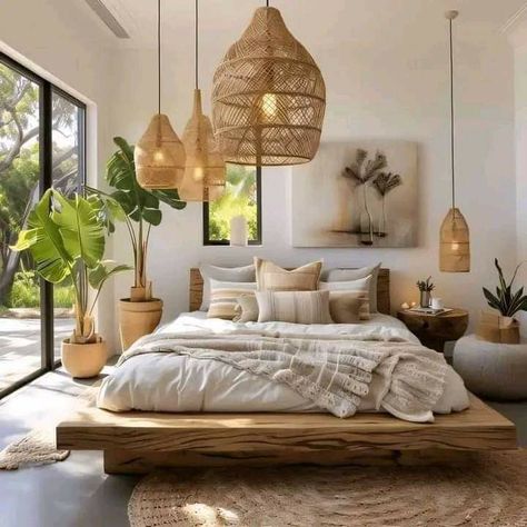 Bali Bedroom, Japandi Bedroom Ideas, Design Ložnic, Bedroom Refresh, Cozy Bedroom, Inspired Homes, Home Decor Bedroom, Bedroom Makeover, Modern Bedroom