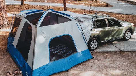 Best SUV Tents of 2023, Tested and Reviewed — Field & Stream Tent On Top Of Car, Tents That Attach To Suv, Jeep With Tent On Top, Big Tents 7 Sleep, Nayara Tented Camp, Suv Tent, Comfortable Camping, Best Suv, Truck Tent