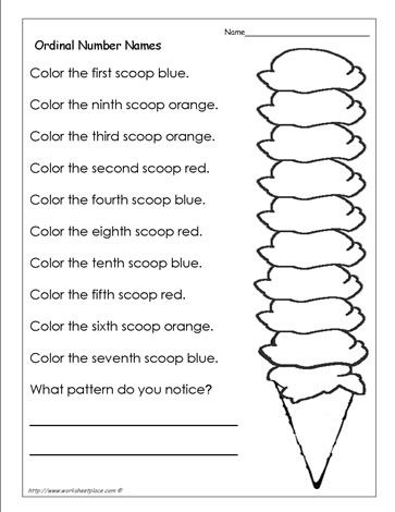 Ordinal Numbers Worksheet. Hi-lite ordinal numbers and colors so that kids can focus in on those words. Número Ordinal, Ide Jurnal, Numbers Worksheet, Ordinal Numbers, Substitute Teaching, Number Worksheets, School Worksheets, Following Directions, Homeschool Math