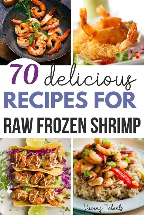 Here's a long roundup list of healthy recipes you can make with raw deveined frozen shrimp! Perfect for breakfast, lunch, and dinner! Recipes For Raw Shrimp, Frozen Raw Shrimp Recipes Easy, Frozen Prawn Recipes, Frozen Raw Shrimp Recipes, Recipes With Frozen Shrimp, Raw Shrimp Recipes Easy, Large Shrimp Recipes, Raw Shrimp Recipes, Frozen Shrimp Recipes