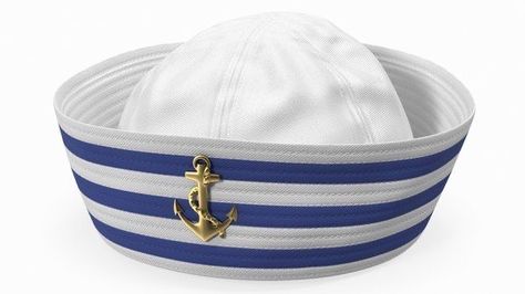 Balloon Hat, Cloth Ideas, Sailor Cap, Hat Aesthetic, Navy Cap, Navy Uniforms, Clothes Reference, Military Marines, Rainbow Sherbet