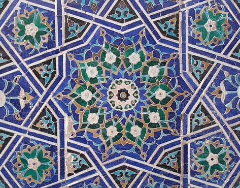 Ten-point star in the Tuman Aqa complex Samarkand Islamic Geometric Art Pattern, Turkish Pattern Design Islamic Art, Islamic Patterns Geometric, Islamic Geometric Ornament, Islamic Tiles, Morocco Tiles Artz-i Islamic Art Gallery, Arabic Pattern, Art Chinois, Islamic Patterns