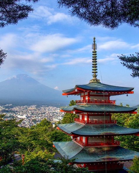 Did you know that the Chureito Pagoda was built as a peace memorial in 1963 and has gained international fame in the past decade. Today it is one of the most popular spots to take photos of Mount Fuji, especially on a beautiful day such as this one.⁣⁣ 📷 gipsy_caju⁣⁣ Chureito Pagoda, Asia Trip, Hawaii Wall Art, Mount Fuji, Burj Khalifa, A Beautiful Day, Asia Travel, Beautiful Day, Eiffel Tower