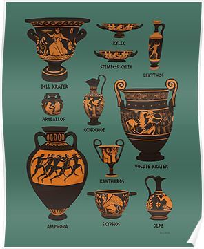 Ancient Greece Aesthetic, Ancient Greece Art, Greek Vase, Ancient Greek Pottery, Istoria Artei, Greece Art, Greek Pottery, Ancient Greek Art, Greek Vases