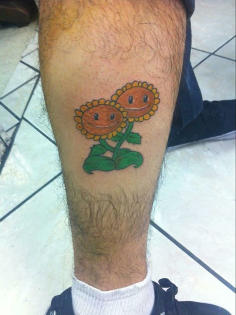 Plants Vs Zombies Tattoo, Sunflower Plants Vs Zombies, Michelle Tattoo, Piano Tattoo, Zombie Tattoos, Plants Vs Zombies 2, Planting Sunflowers, Zombies 2, Zombie 2