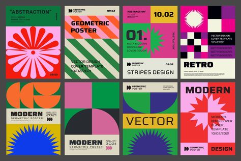 Aesthetics Posters, Cover Brochure, Geometric Graphic Design, Shape Posters, Geometric Poster, Swiss Design, Poster Abstract, Graphic Design Print, Cover Template