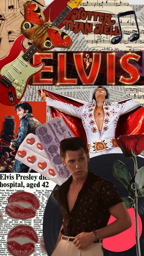 Elvis Presley Heartbreak Hotel, Elvis Wallpaper, Elvis Movie, Movie Collage, Heartbreak Hotel, Heart Break, Elvis Movies, Elvis Presley Photos, Austin Butler