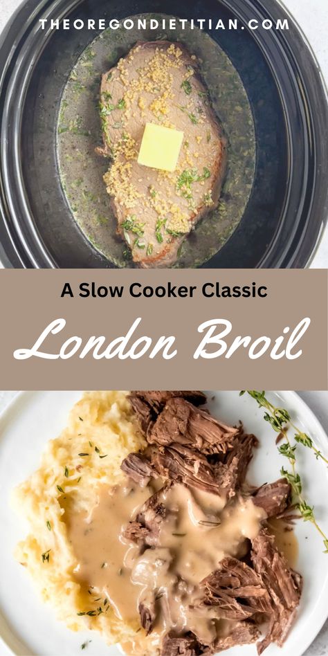 Uses For London Broil, Recipes Using London Broil Meat, London Broil Beef Tips, London Broil With Garlic Herb Butter, Slow Cook London Broil Crock Pot, London Broil Stew Crock Pot, Beef Broth Slow Cooker, London Broil Pressure Cooker Recipes, Crockpot London Broil Recipes