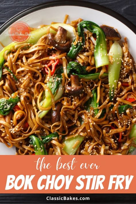 Dash Diet Dinner, Bock Choy Recipes, Udon Noodle Stir Fry, Vegan Udon Noodles, Vegan Udon, Choy Recipes, Diet Pasta, Stir Fry Wok, Fried Udon