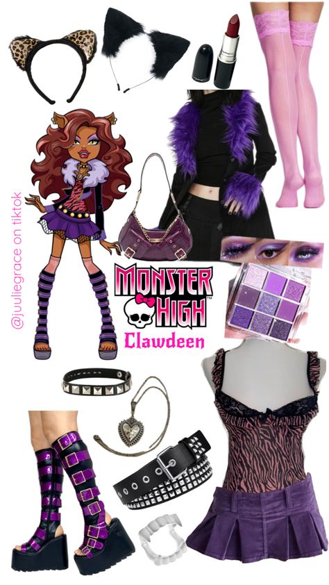 Disfraz Monster High, Clawdeen Wolf Costume, Monster High Costumes, Monster High Halloween Costumes, Monster High Outfits, Monster High Halloween, Monster High Costume, Ideas Para Halloween, Monster High Clothes