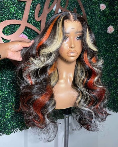 Pretty Wigs, Orange Blonde, Blonde Body Wave, Hollywood Hair, Red To Blonde, Straight Hair Bundles, Hair Wigs For Women, Straight Lace Front Wigs, Body Wave Wig