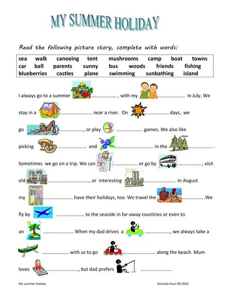 my summer holiday activity Summer Esl Worksheet, Summer English Worksheet, My Holidays Worksheet, Summer Holiday Activities For Kids, Holiday Homework Ideas For Kids, Holiday Worksheets For Kids, Summer Holidays Worksheet, Holiday Exercise, Summer Worksheets For Kids