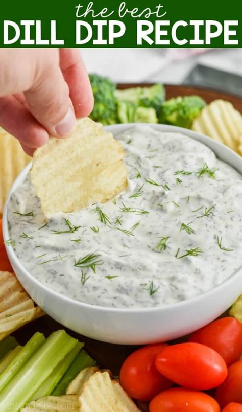 Dill Dip Recipe, Dill Dip Recipes, Dill Recipes, Pickle Dip, Dill Dip, Easy To Make Appetizers, Veggie Dip, Dips And Spreads, Dips Appetizers