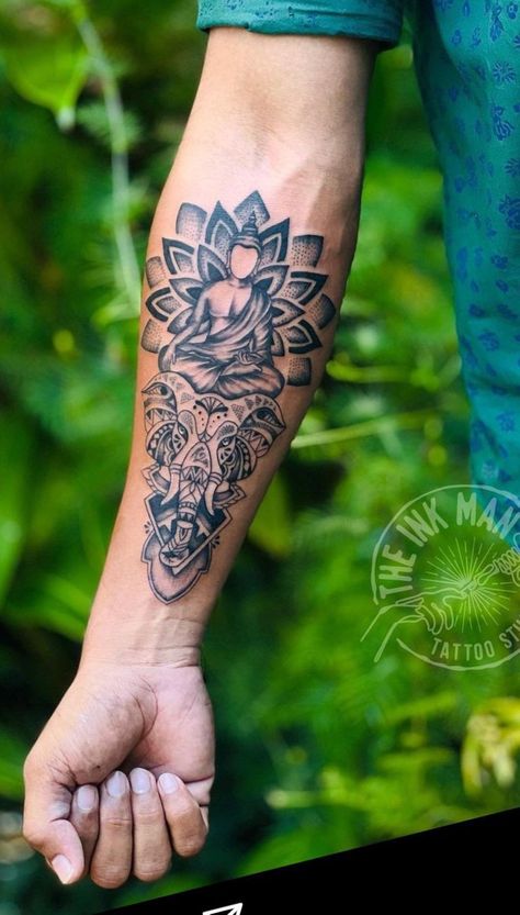 Hand Tattoo Cover Up, Mandala Tattoo Men, Forearm Cover Up Tattoos, Cover Up Tattoos For Men, Full Hand Tattoo, Wrist Tattoo Cover Up, Blue Homecoming Nails, Homecoming Nails Almond, Buddha Tattoo Design