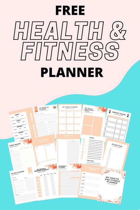 These downloadable worksheets, templates, guidelines, and checklists can help you increase your productivity and organisation. To help you achieve your fitness goals, use this free printable health and fitness tracker to keep track of your daily meals, water consumption, and exercise routine. Fitness Binder, Health And Fitness Planner, Workout Plan Template, Gym Planner, Fitness Journal Printable, Weekly Fitness Planner, Training Journal, Fitness Planner Free, Fitness Tracker Printable